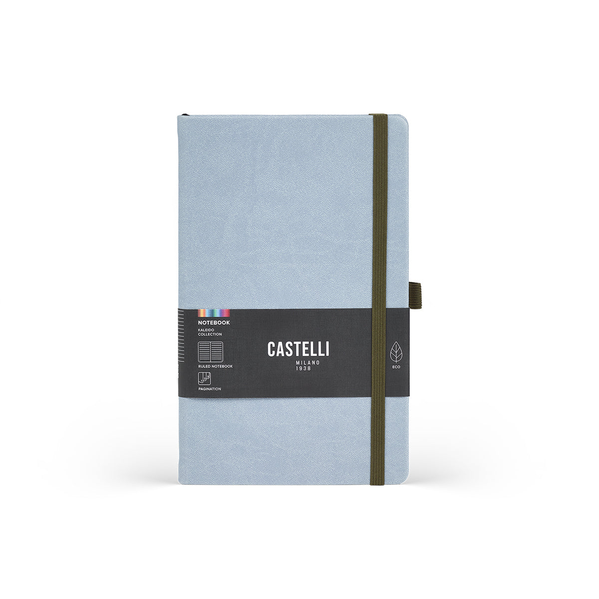 Castelli Notebook Kaleido Mid Ruled Steel