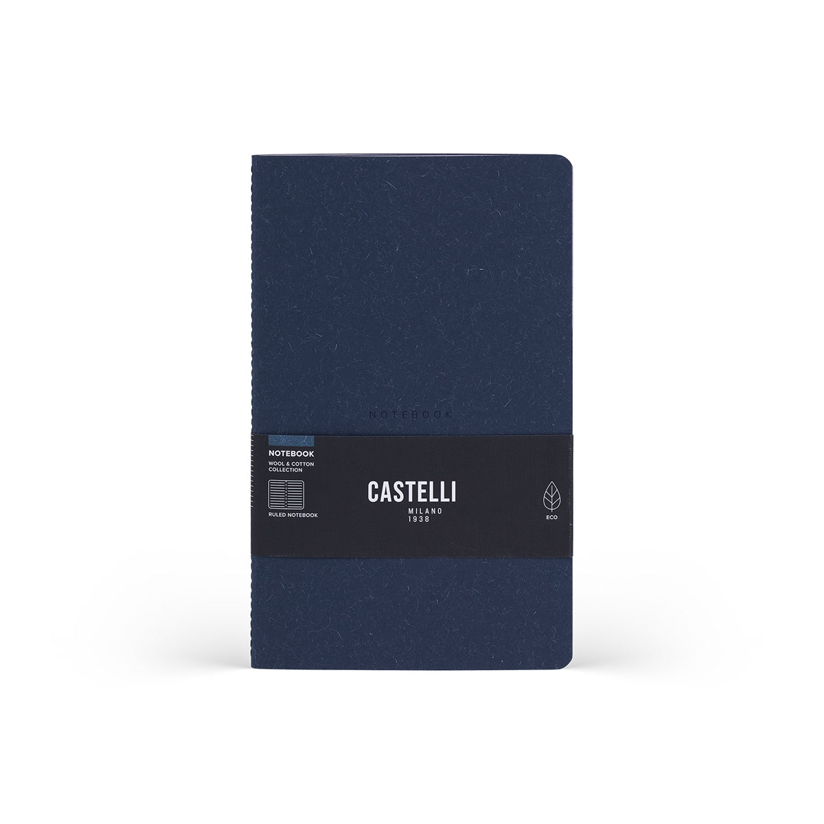 Castelli Quaderno Stitched Wool&Cotton Mid Ruled Blue
