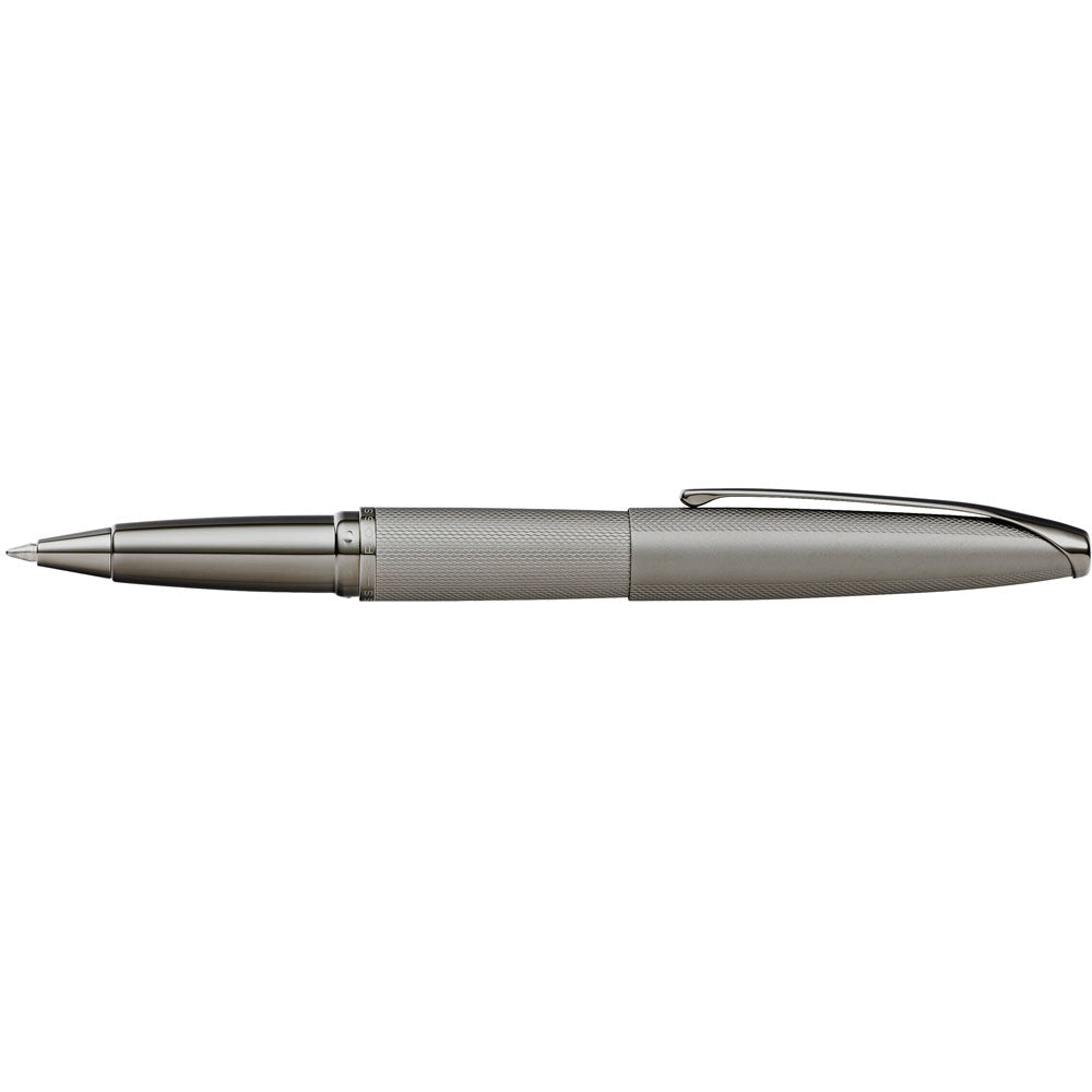 Cross ATX Etched Diamond Pattern Titanium Grey Rollerball