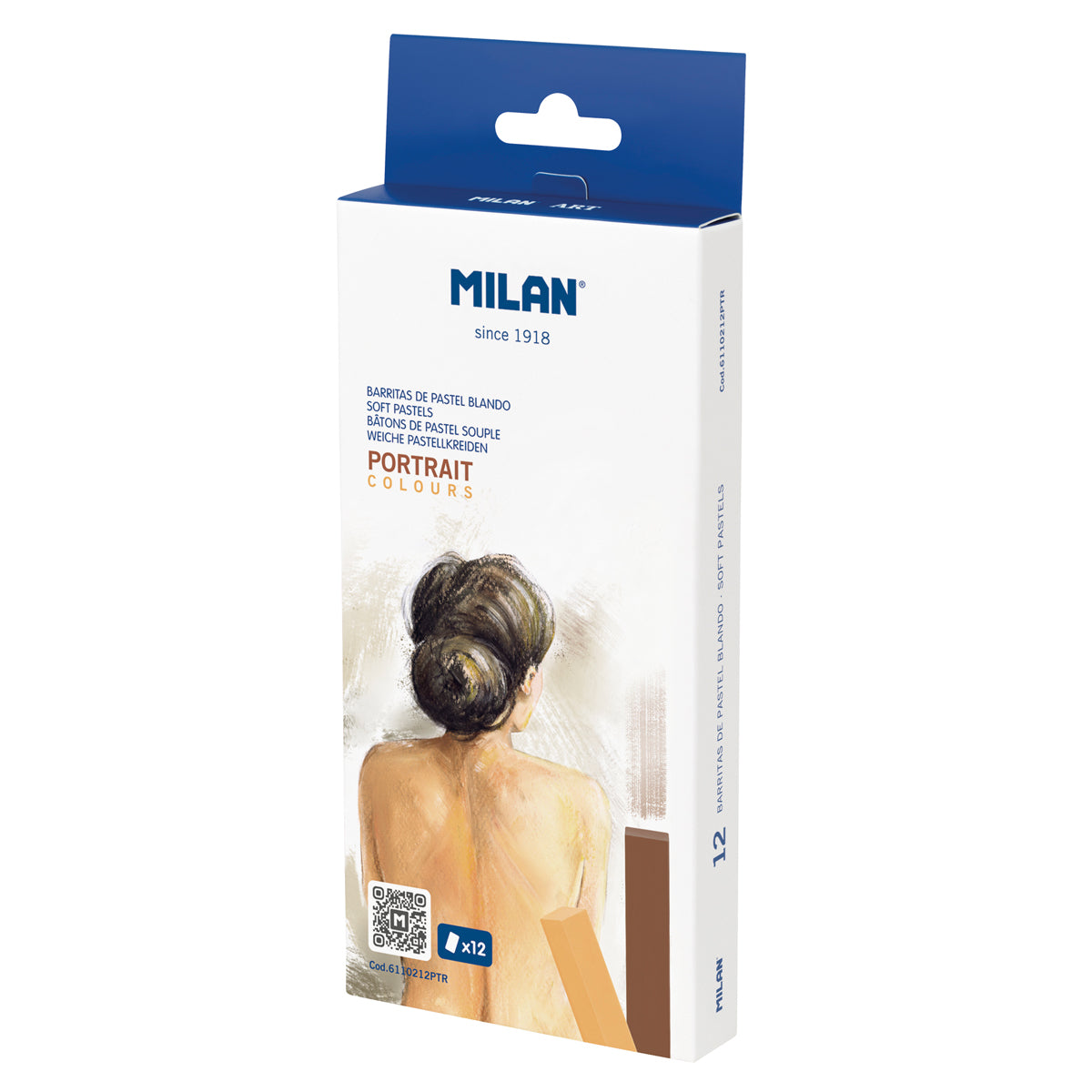 Milan Soft Pastels 12 Pack Portrait Colours