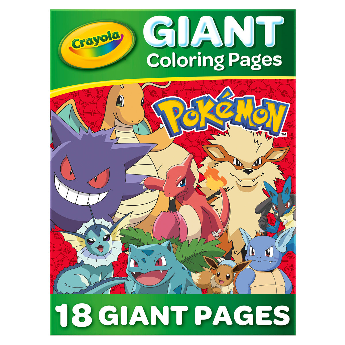 Crayola Giant Coloring Pages Foldalope Pokemon 18 Pages