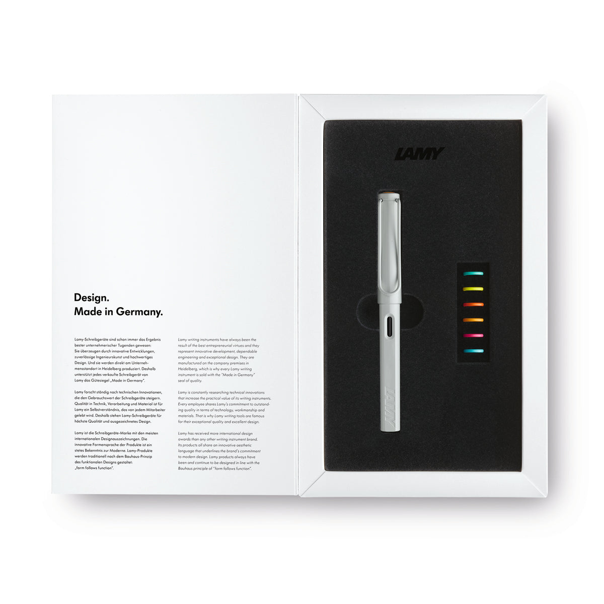 Lamy Safari LE Fountain Pen All White Multi Fine (0B1)