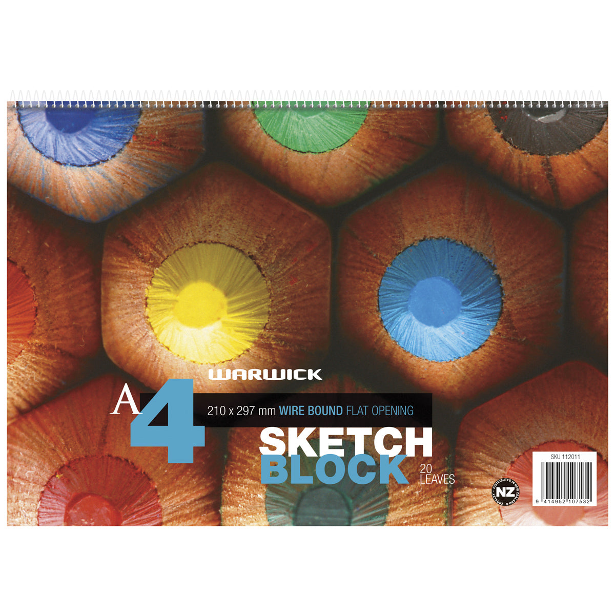 Warwick Pad A4 Spiral Sketch 20 Leaf 120gsm