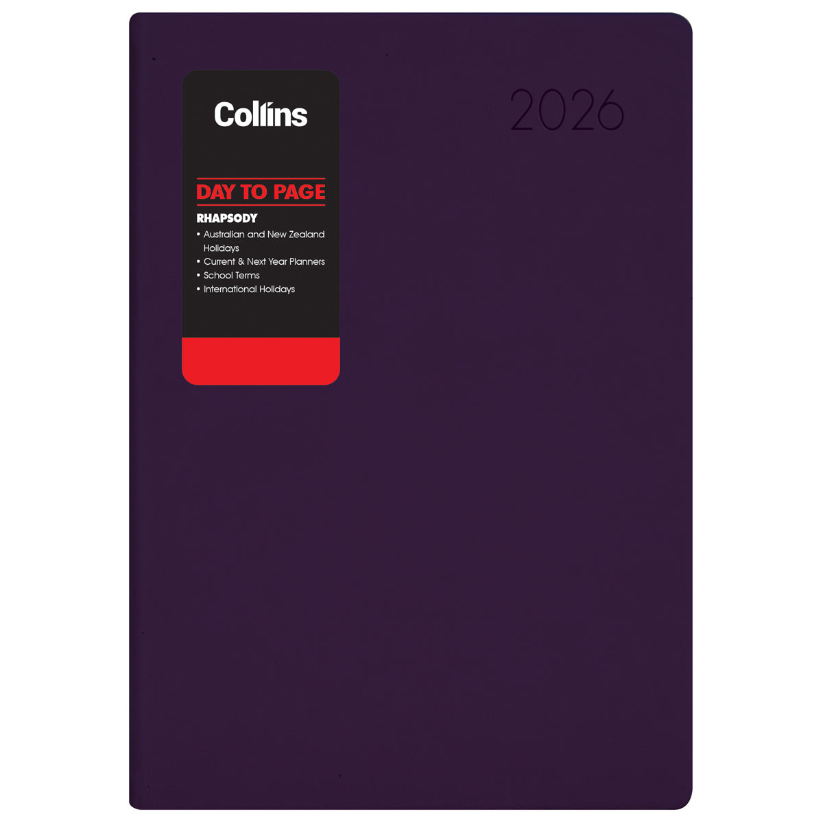 Collins Rhapsody A51 Day To Page Diary Even Year Royal Purple