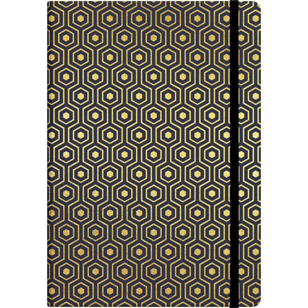 Collins Journal A5 Foil Geometric. Sold per 4s