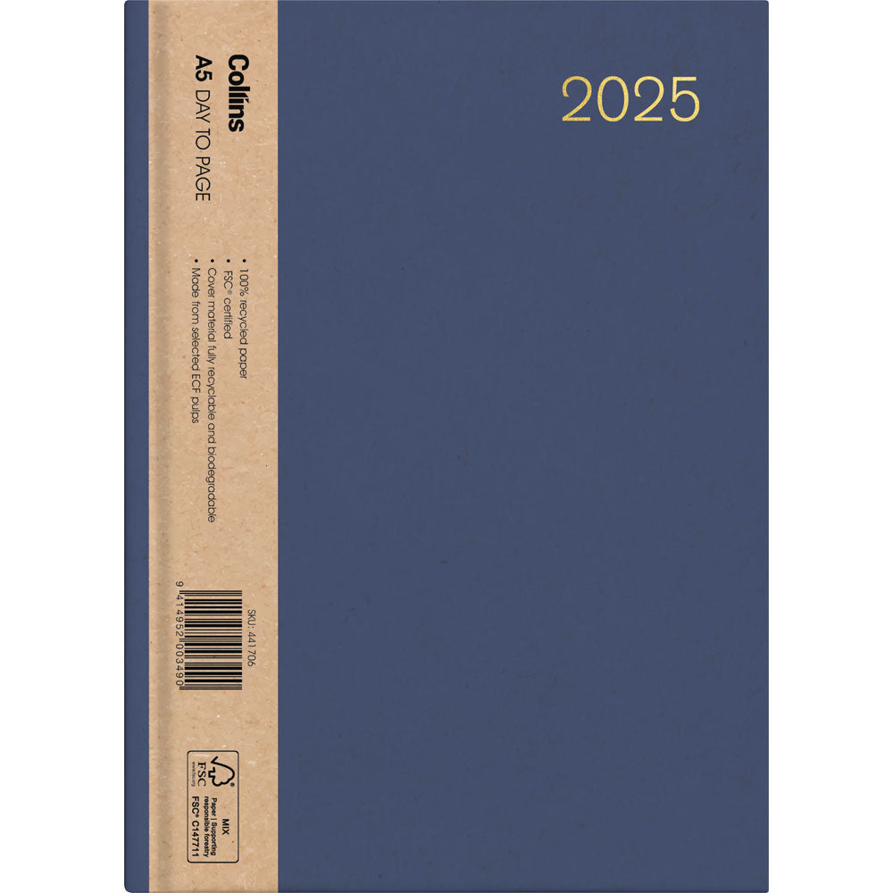 Collins Diary A51 Enviro Wiro Day to Page 2027. Sold per 3s
