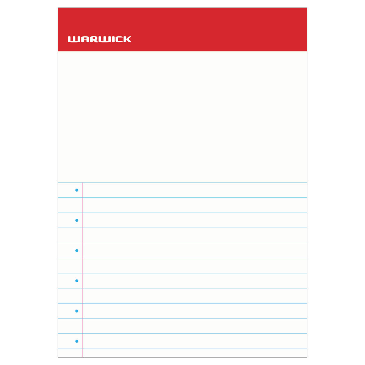 Warwick Sticky Note Pad 30mm Lined 495x695mm 30 Sheet