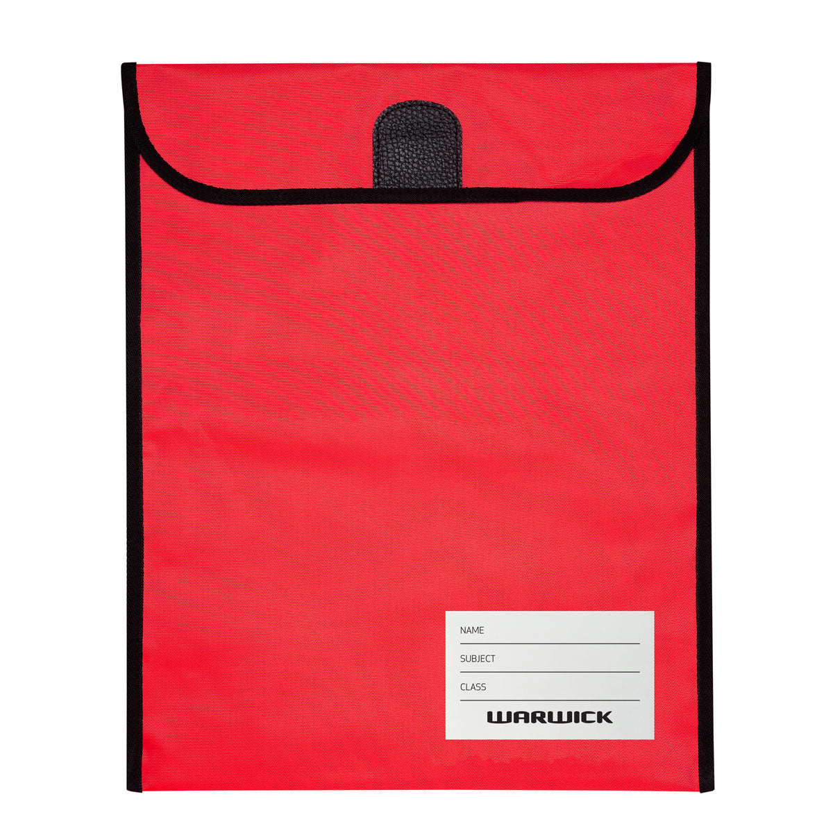 Warwick Homework Bag Medium 290x360mm Hook & Loop Red