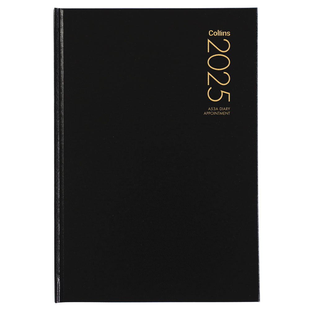 Collins Diary A53A Black Appointment 2027