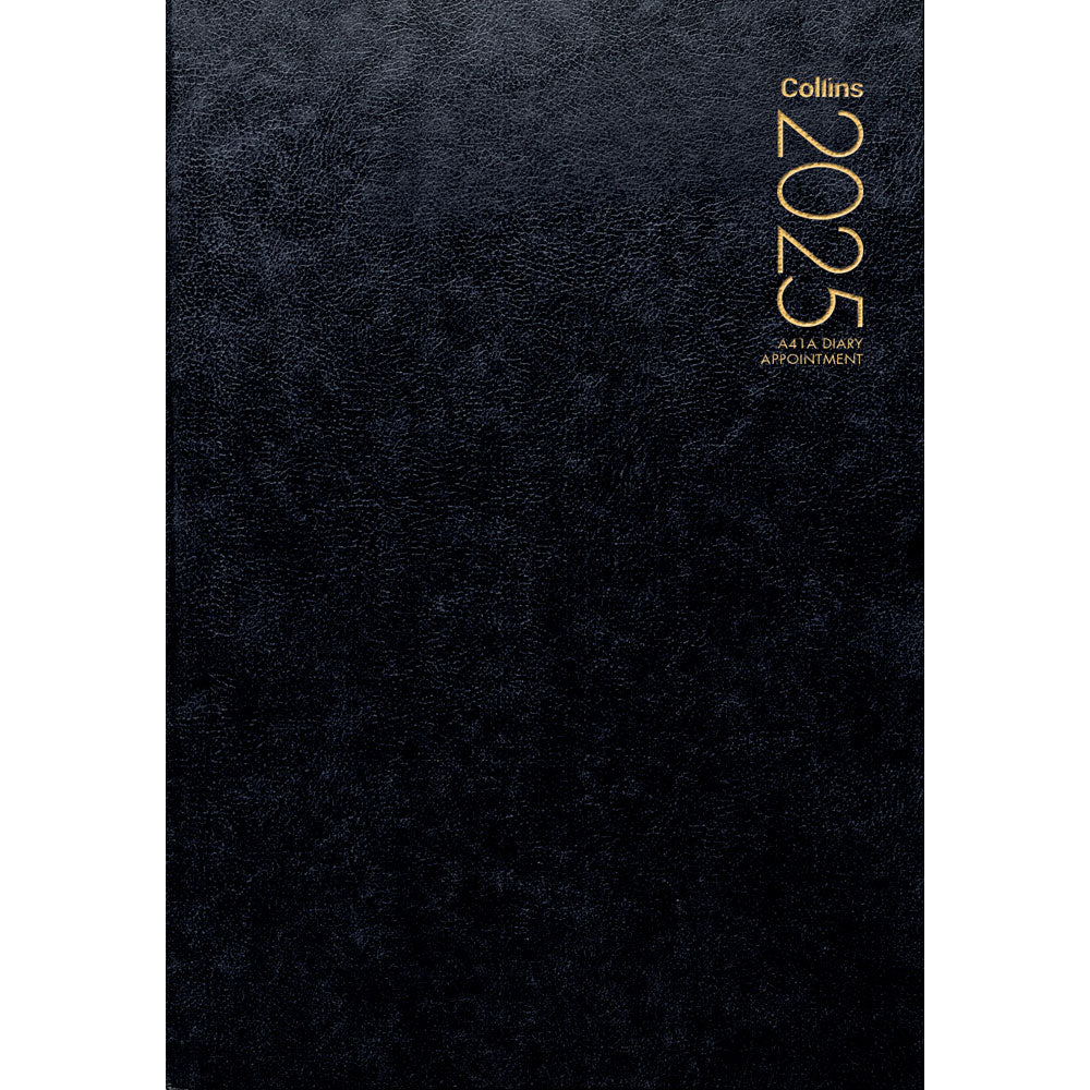 Collins Diary A41A Black Appointment 2027