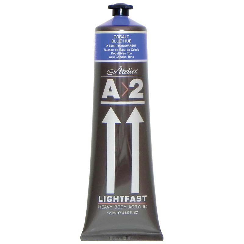 A2 Lightfast Heavybody Acrylic 120ml Cobalt Blue Hue
