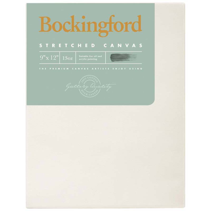 Bockingford Canvas 1.5 Inch '9x12'' 13 Ounce Triple Gesso' Primed