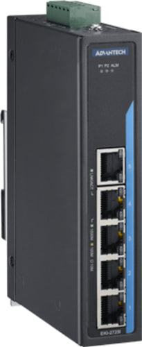 Advantech EKI-2725I-CE 5-Port Unmanaged GbE Ethernet Switch Wide Temp