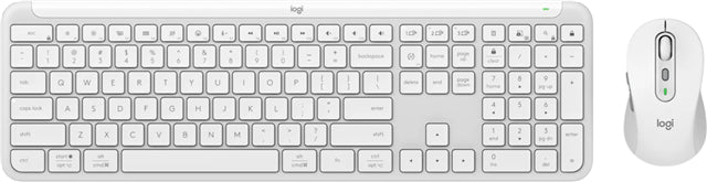 Logitech MK950 Performance Wireless Keyboard and Mouse - Off-White