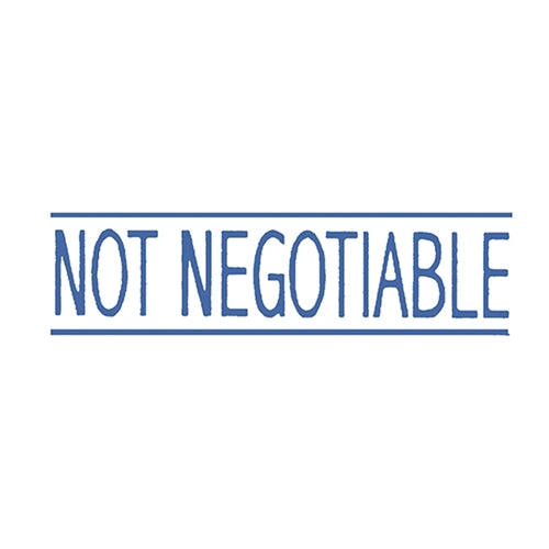 Dixon Stamp Not Negotiable 032 Blue