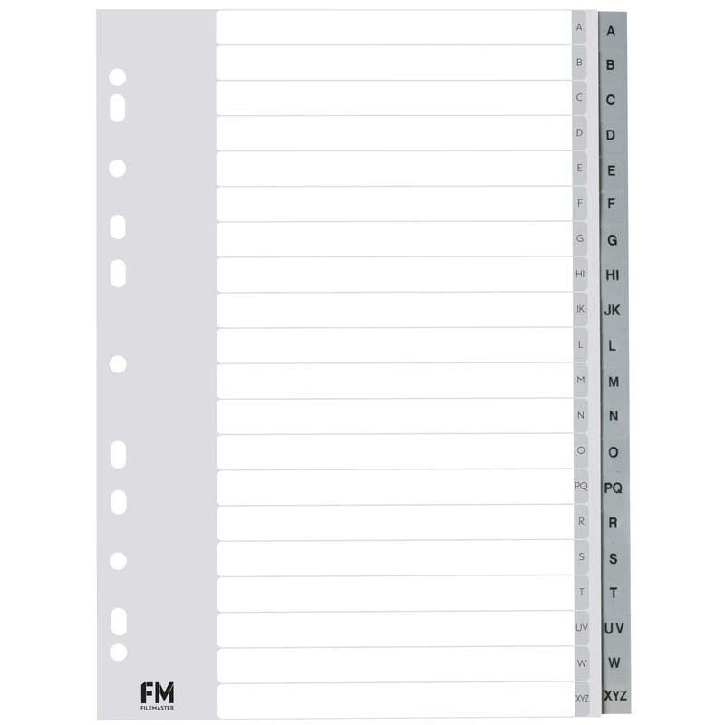 FM Indices A-Z A4 Grey Polyprop
