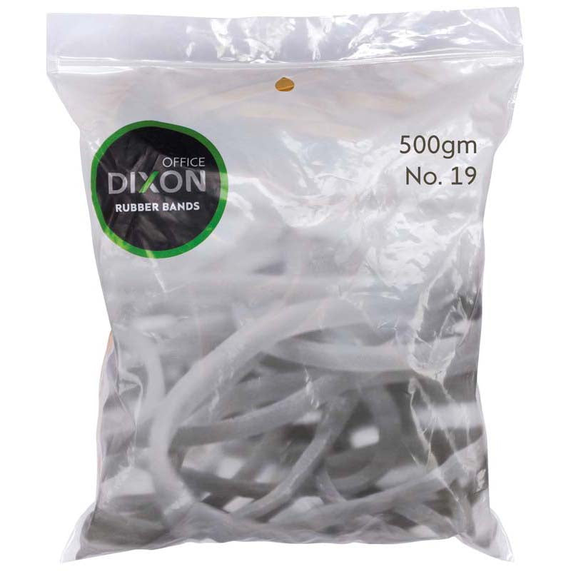 Dixon Rubber Bands 500gm No.19