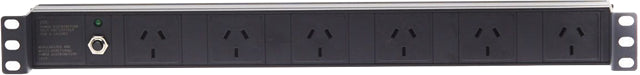 4Cabling 1RU 6 Way GPO Recessed Rack Mount PDU Power Rail (Drop Ship)