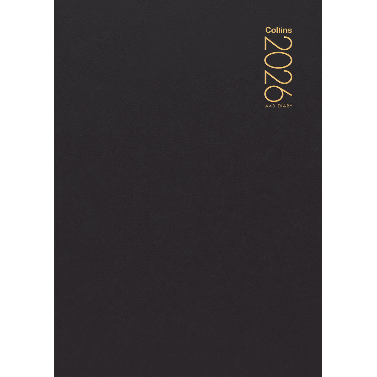 Collins Diary A43 Black Even Year