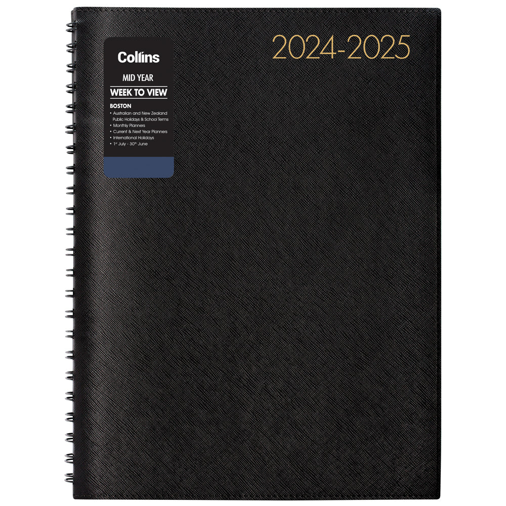 Collins Diary Mid Year Boston A43 Week To View 2026/2027