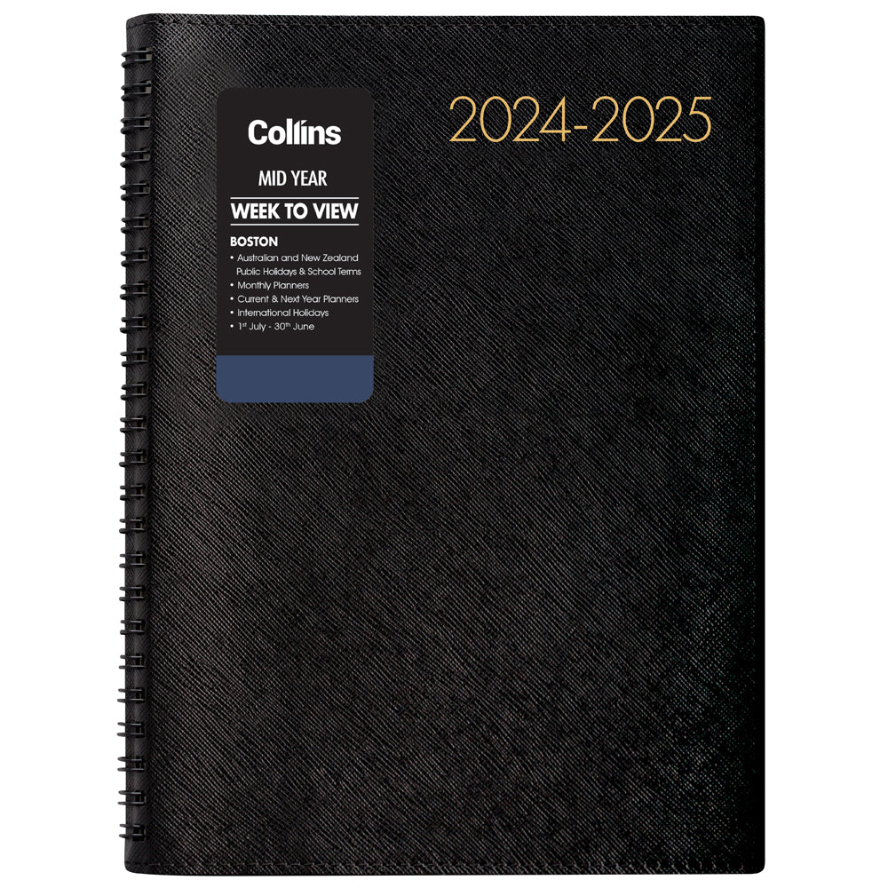 Collins Diary Mid Year Boston A53 Week To View 2026/2027