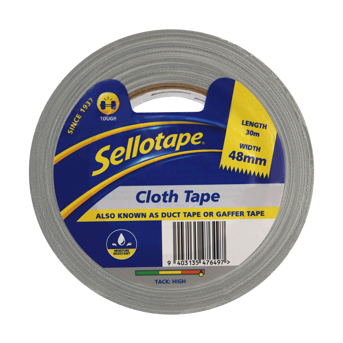 Sellotape 4705S Cloth Silver 48mmx30m