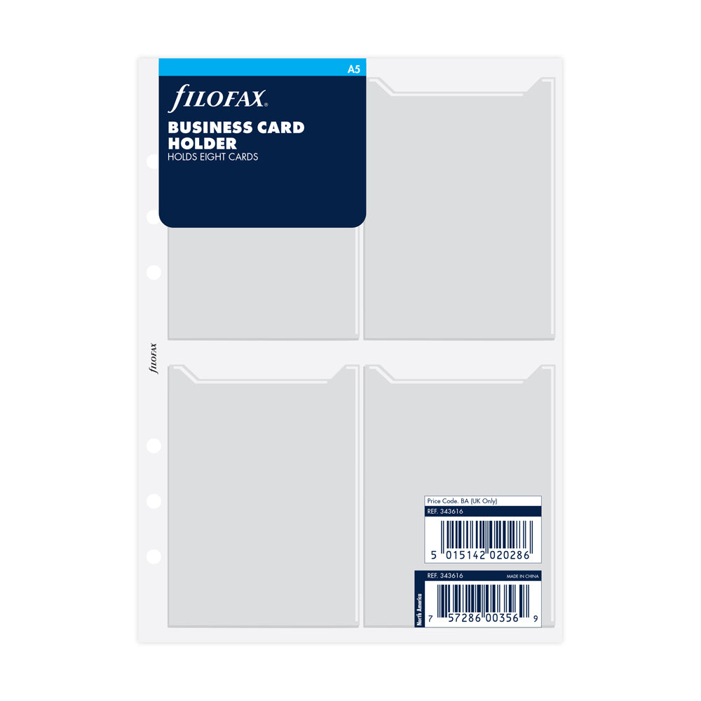 Filofax Accessory Business Card Holder A5