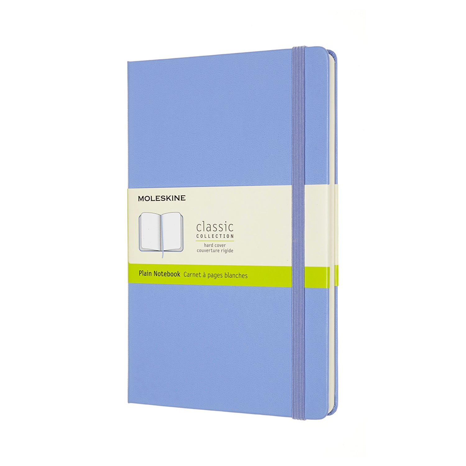 Moleskine Notebook Large Plain Hydrangea Blue Hard