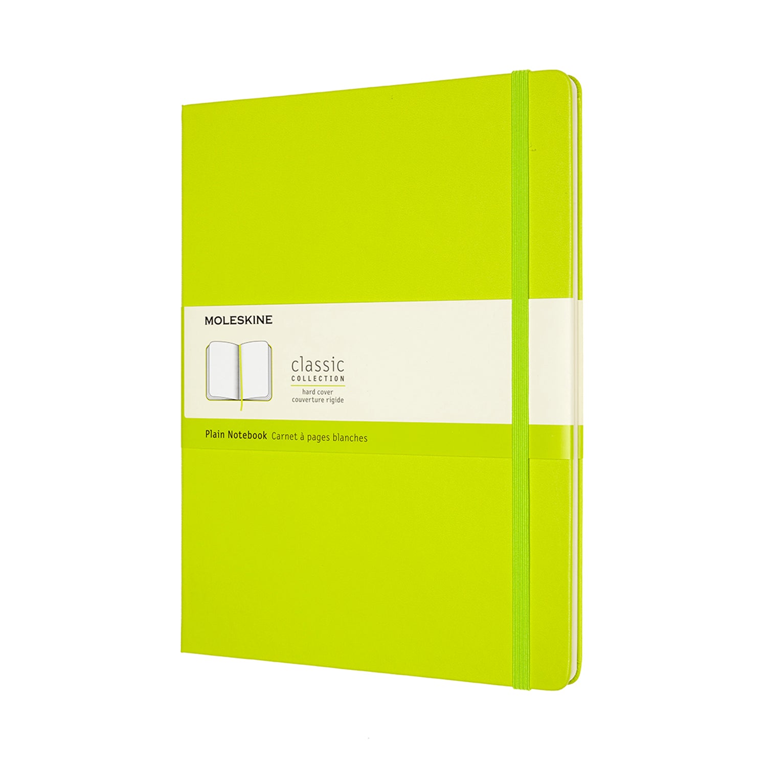 Moleskine Notebook XL Plain Lemon Green Hard