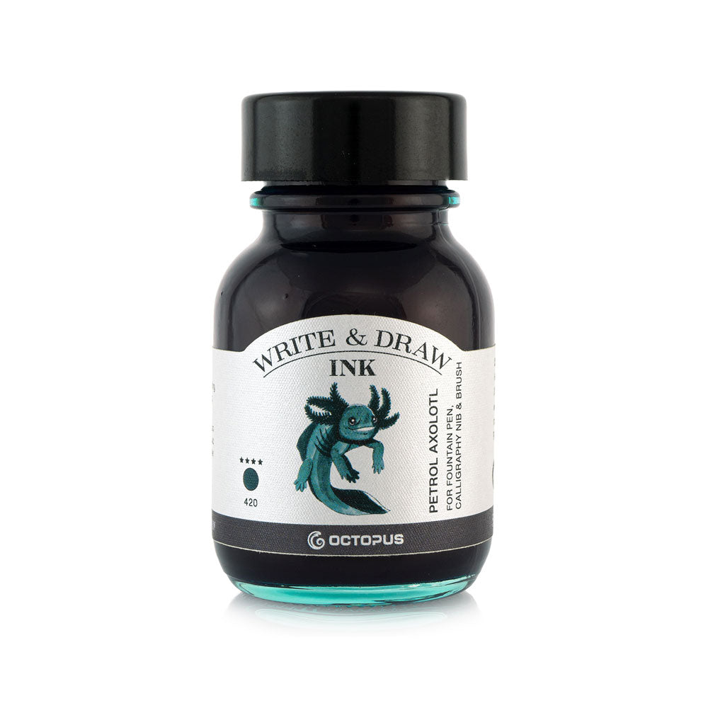 Octopus Fluids Write and Draw Ink 420 Petrol Axolotl 50ml