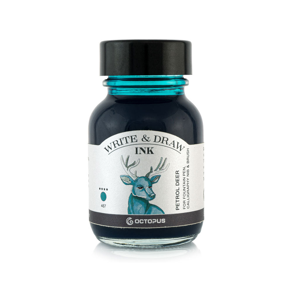 Octopus Fluids Write and Draw Ink 467 Petrol Deer 50ml