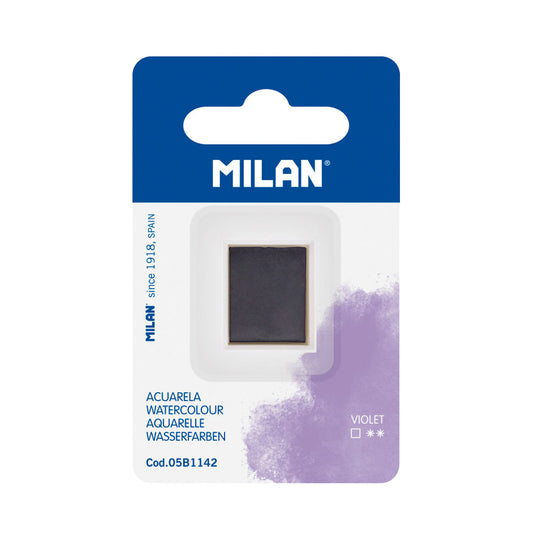 Milan Watercolour Paint Half Pan Refill Violet
