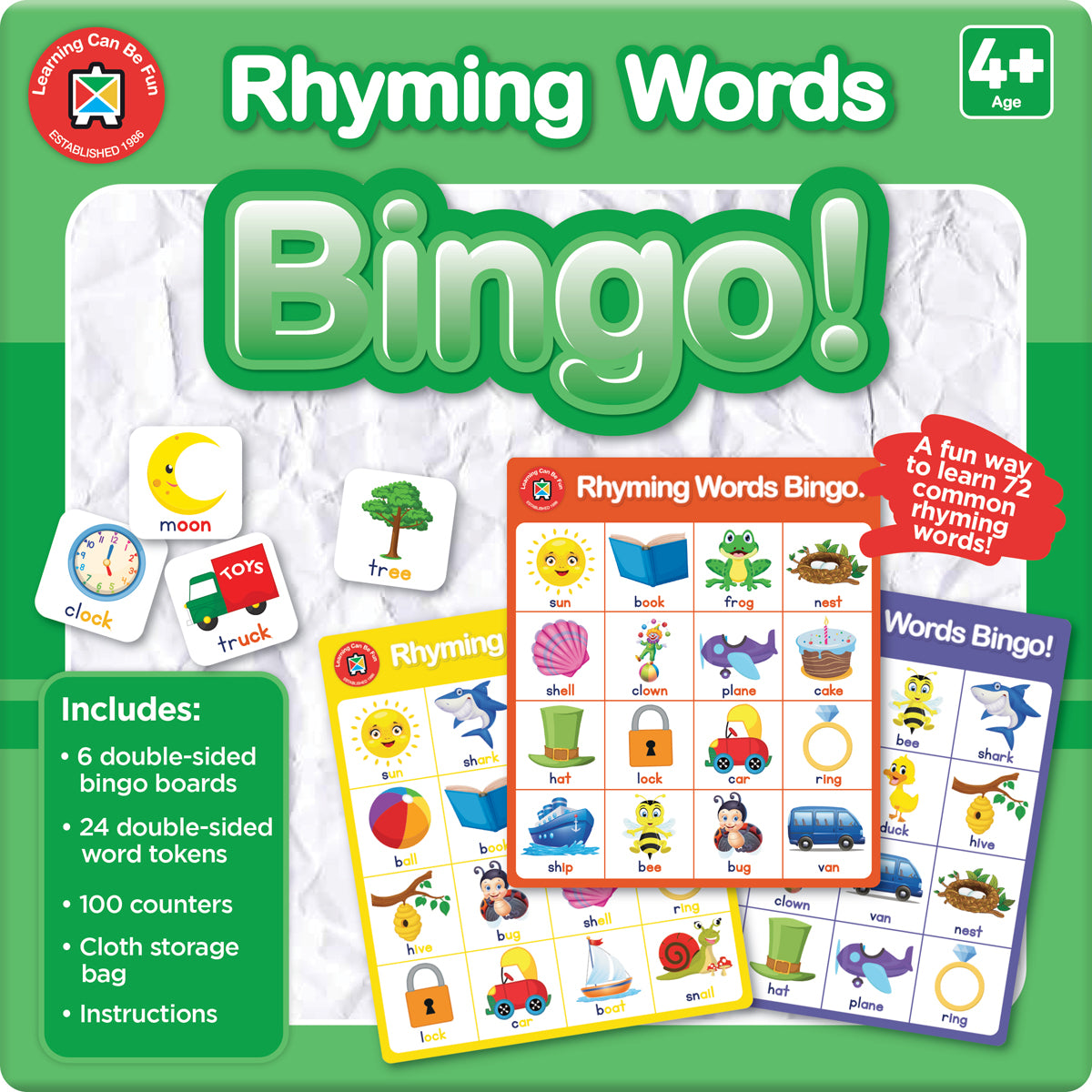 LCBF Rhyming Words Bingo