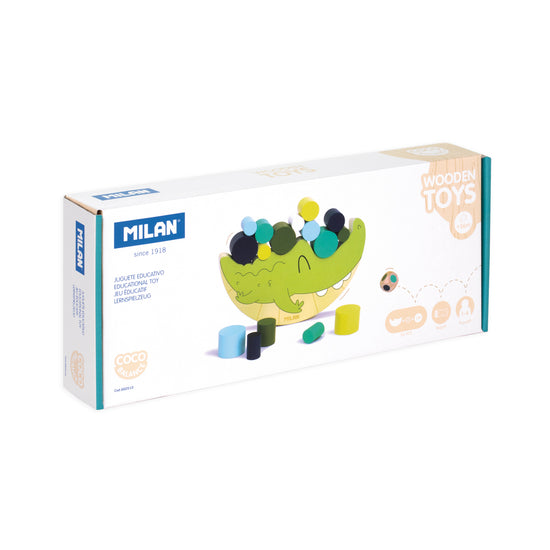 Milan Wooden Educational Toy Coco Balance Crocodile