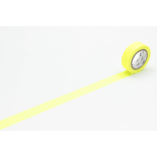 MT Washi Tape 15mm x 7m Shocking Yellow