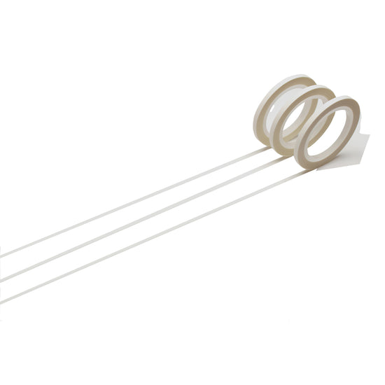 MT Washi Tape 3mm x 7m Matte White Set of 3