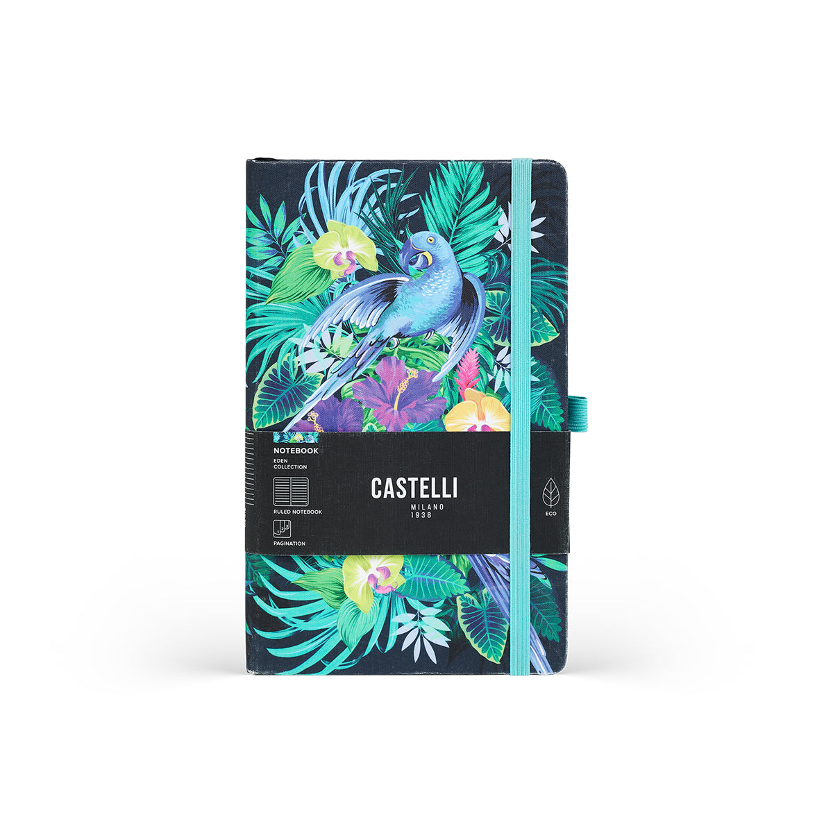 Castelli Notebook Eden Pocket Ruled Jungle