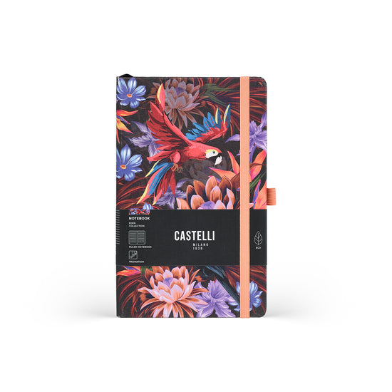 Castelli Notebook Eden Mid Ruled Wild Garden