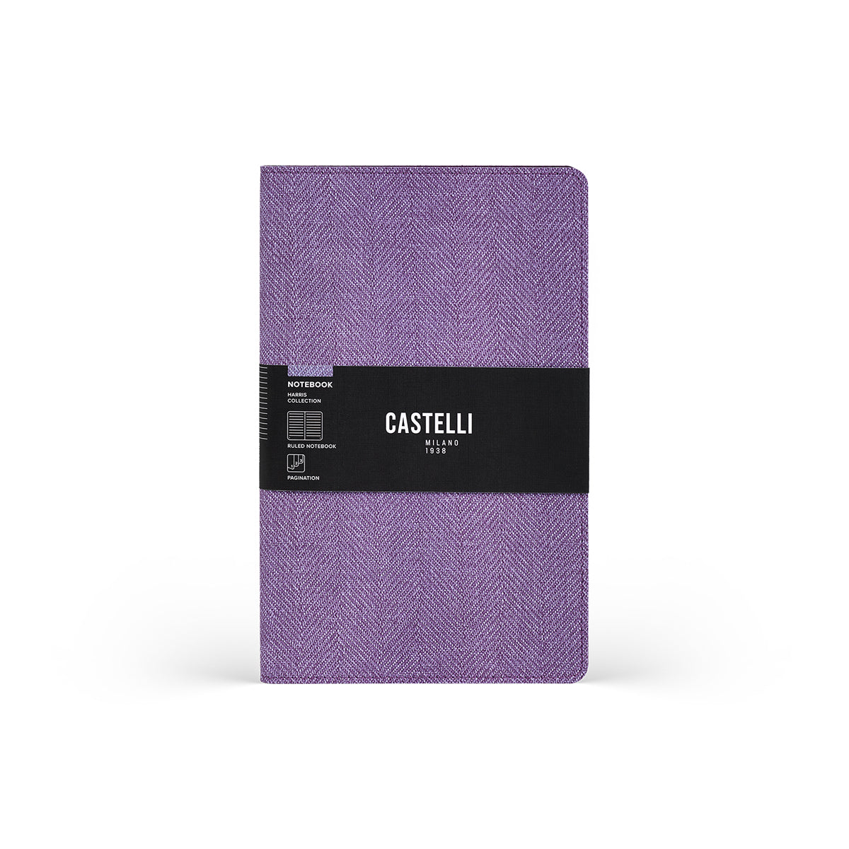 Castelli Notebook Harris Mid Ruled Royal Purple