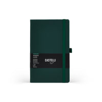 Castelli Notebook All Colour Mid Ruled Green
