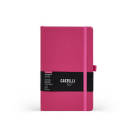 Castelli Notebook All Colour Mid Ruled Fuchsia