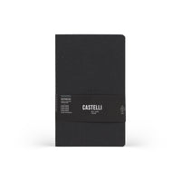 Castelli Quaderno Stitched Wool&Cotton Mid Ruled Black