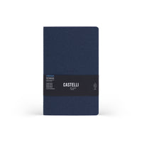 Castelli Quaderno Stitched Wool&Cotton Mid Ruled Blue