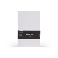 Castelli Quaderno Stitched Wool&Cotton Mid Ruled White
