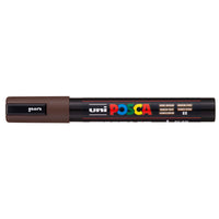 Uni Posca Marker 1.8-2.5mm Med Bullet Dark Brown PC-5M
