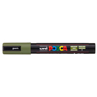 Uni Posca Marker 1.8-2.5mm Med Bullet Khaki Green PC-5M