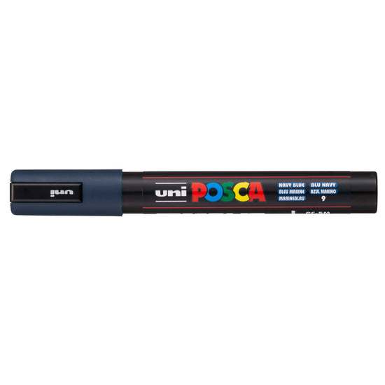 Uni Posca Marker 1.8-2.5mm Med Bullet Navy PC-5M