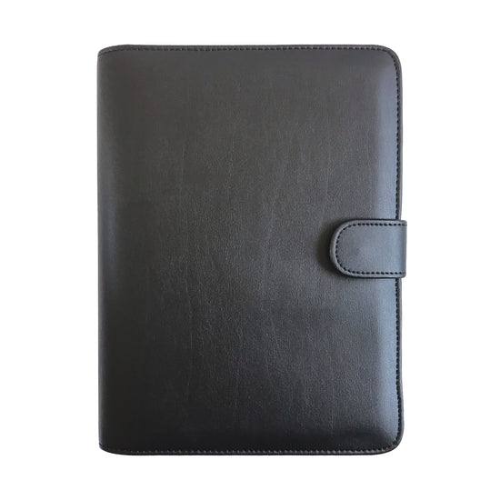 Debden Dayplanner Organiser Desk Snap Closure PU Black