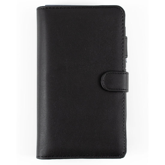 Debden Dayplanner Organiser Personal Slim Snap Closure PU Black