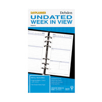 Debden Dayplanner Personal Week to View Undated Refill